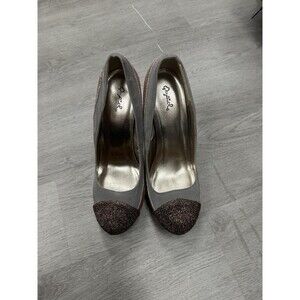 Qupid Women’s Sparkle Stiletto Pump Heel Shoes for Women
